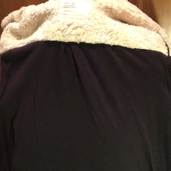 Free People Fuzzy Jacket Sz L - Picture 6 of 6